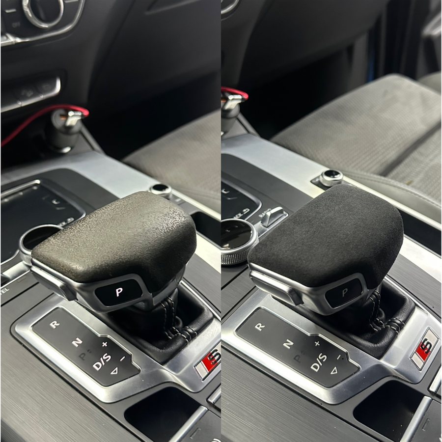 Suede gear selector, brought back to new