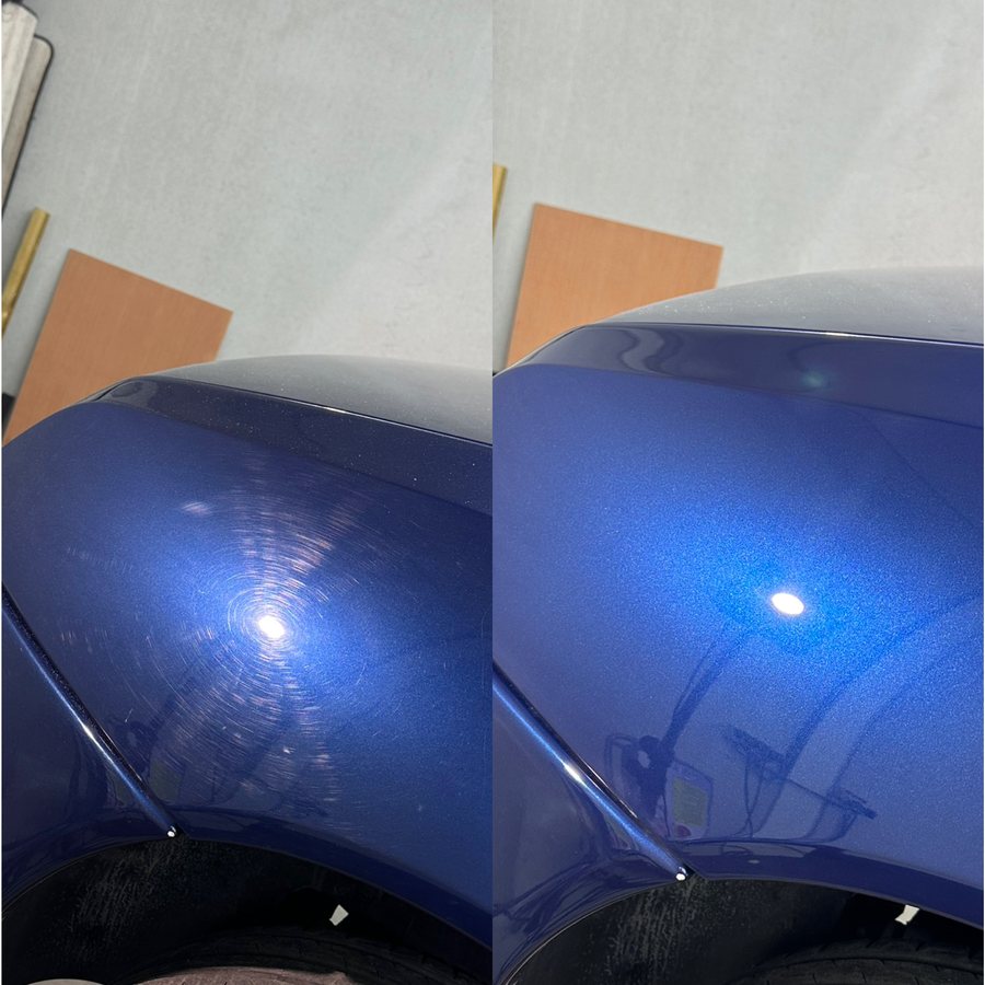 Front wing, the finish after polishing