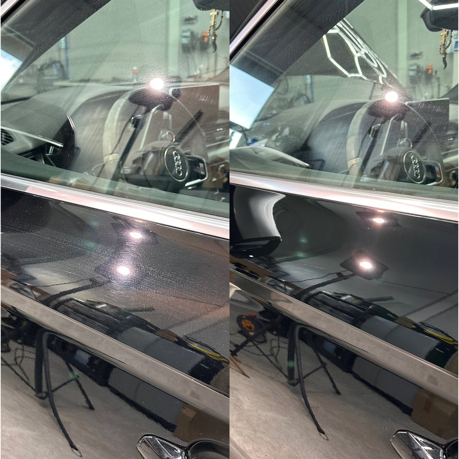 Windscreen cowl and wipers, cleared out